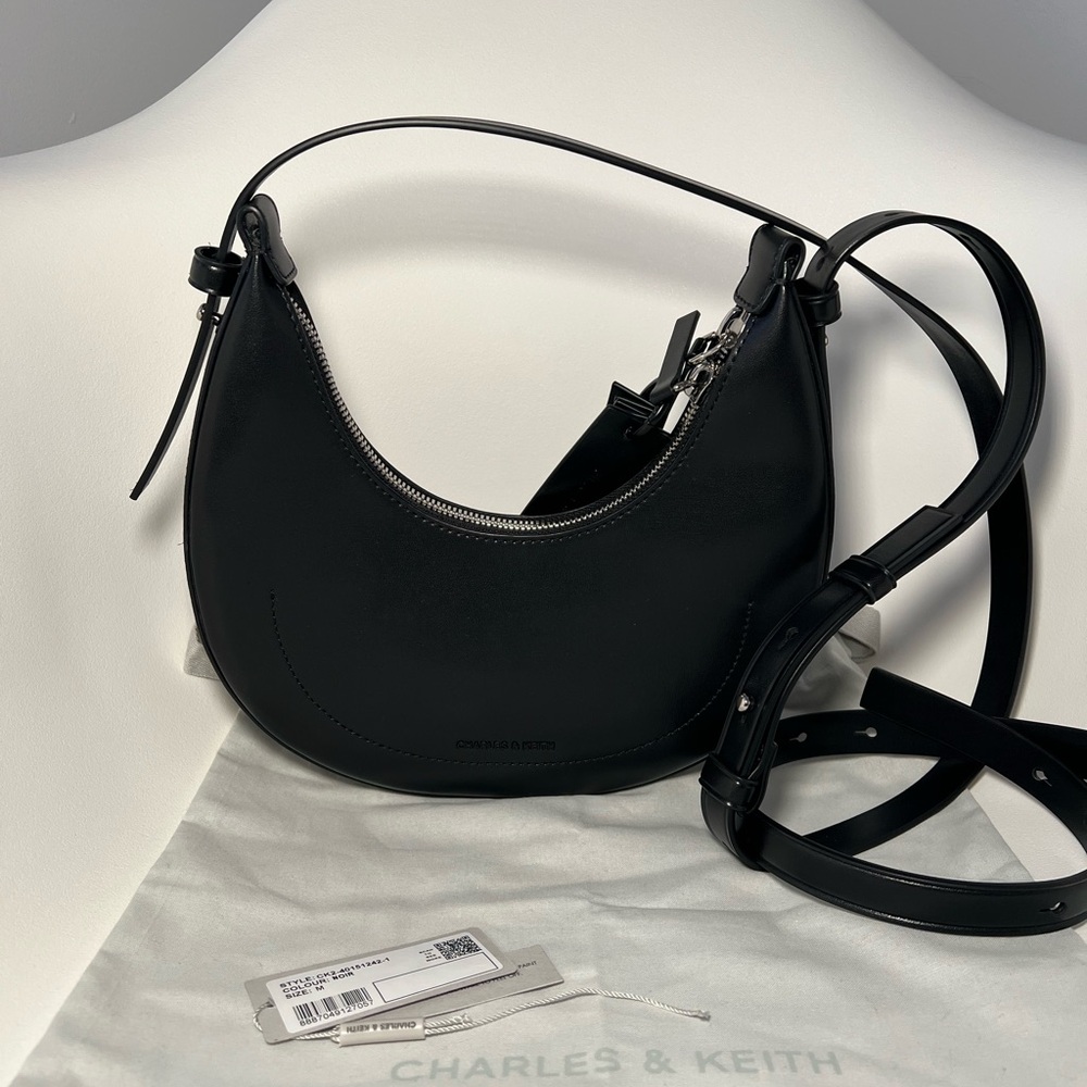 *SOLD* Charles & Keith Carey Crescent Hobo Bag